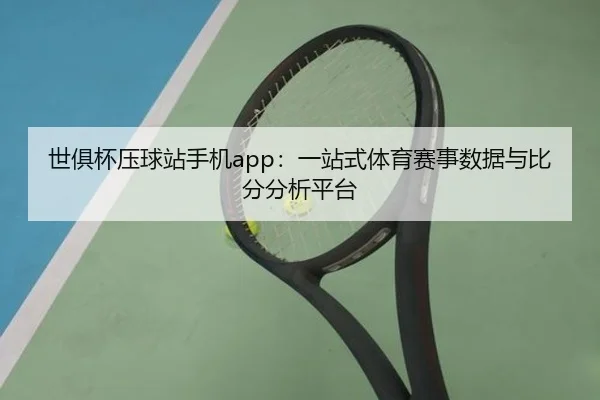 世俱杯压球站手机app：一站式体育赛事数据与比分分析平台